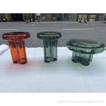 Modern glass Soda Side Tables